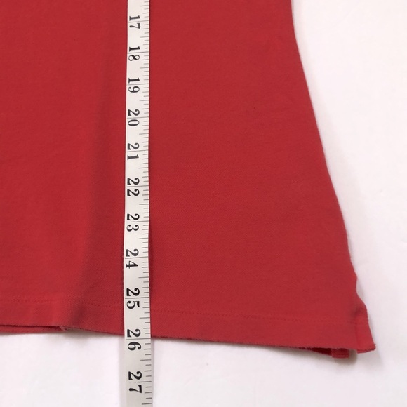 LL Bean Cotton Polo Shirt Red Coral - Picture 8 of 11